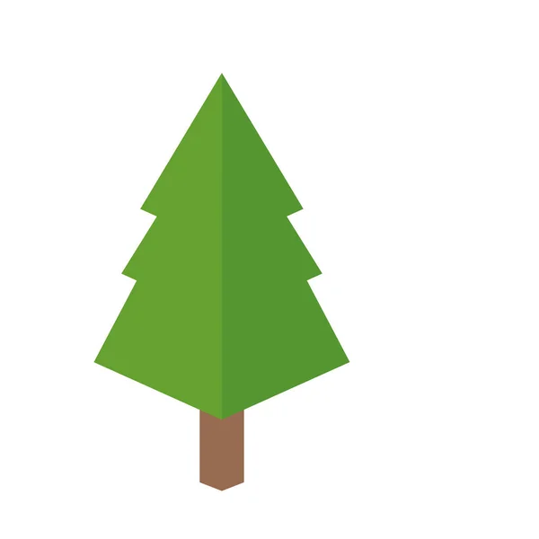 Isolerade pine tree design — Stock vektor