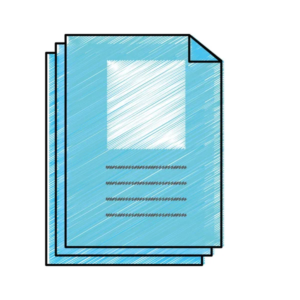 孤立的文件设计 — 图库矢量图片