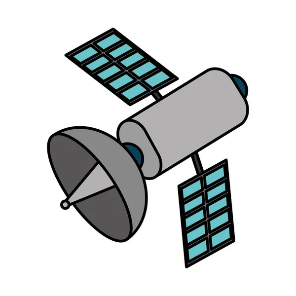 Geïsoleerde satelliet ontwerp — Stockvector