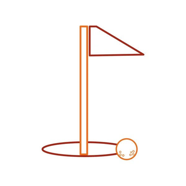 ゴルフの旗のデザイン — ストックベクタ