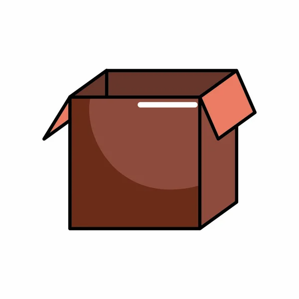 Design de caixa isolada — Vetor de Stock