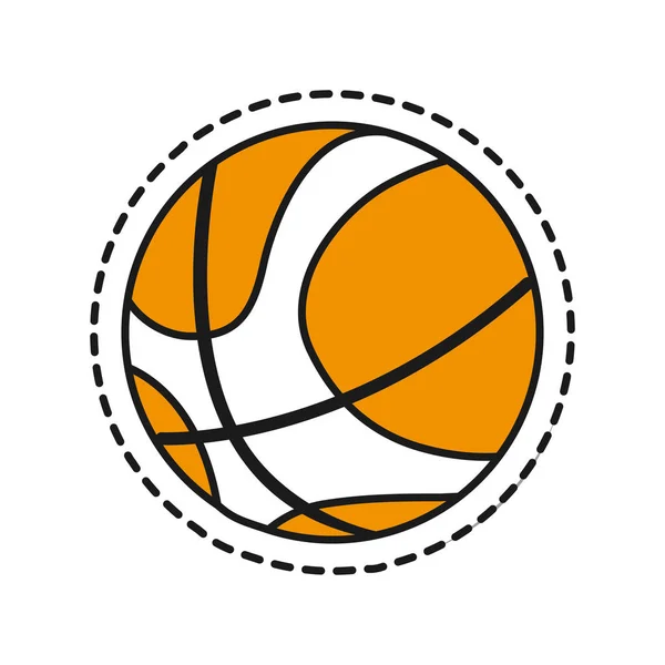 Conception de balle de basket — Image vectorielle