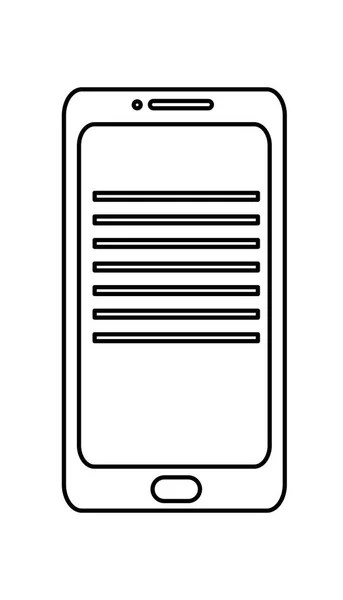 Conception de smartphone isolé — Image vectorielle