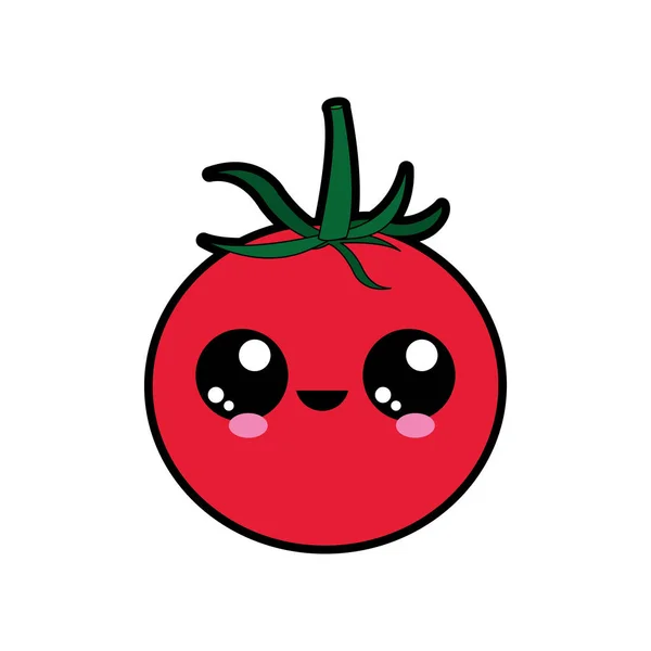 Diseño de tomate aislado — Vector de stock