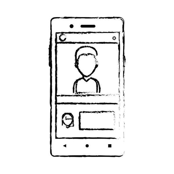 Diseño de smartphone aislado — Vector de stock