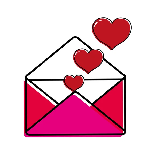 Diseño de tarjeta de amor — Vector de stock