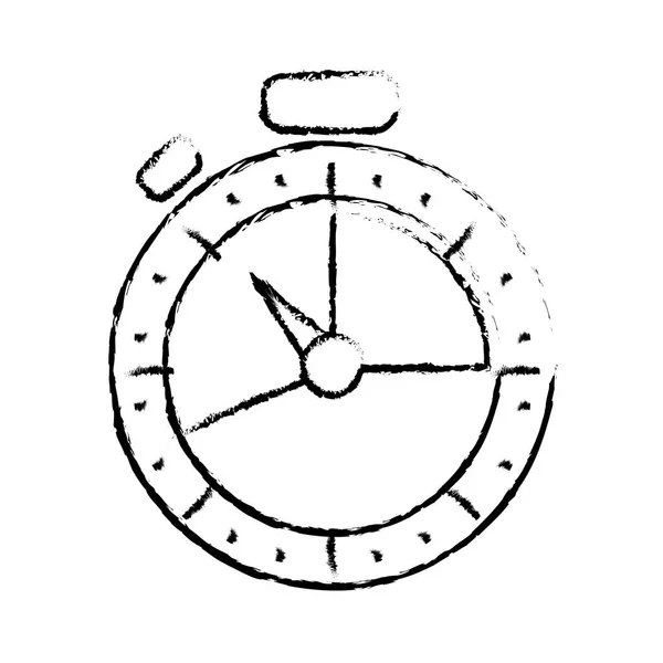Grunge cronômetro cronômetro objeto para medir relógio — Vetor de Stock