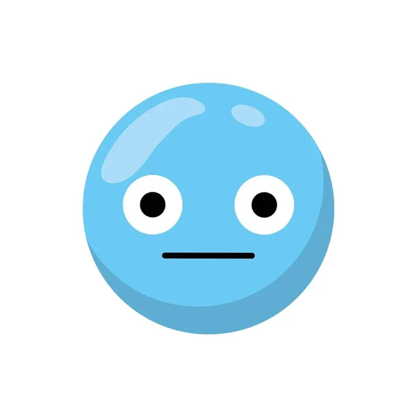 Geïsoleerde blauwe emoticon ontwerp — Stockvector