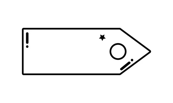 Línea flecha dirección símbolo elemento icono — Vector de stock