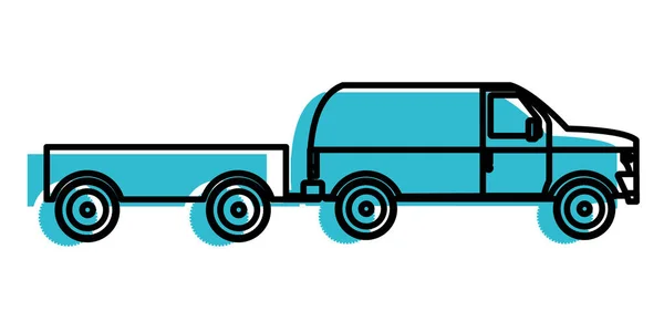 Απομονωμένη φορτηγό σχεδιασμό — Διανυσματικό Αρχείο