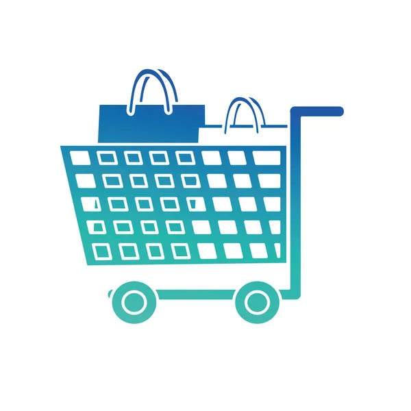 Diseño de carrito de compras — Vector de stock