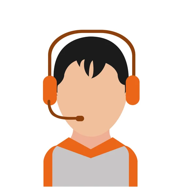 Call center man ontwerp — Stockvector