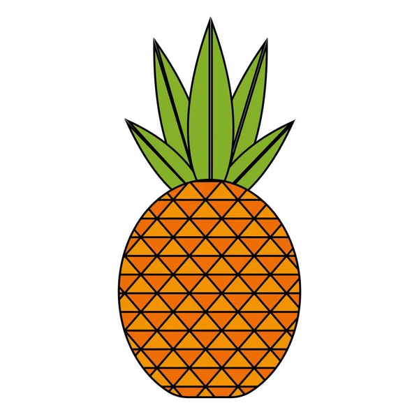 Eristetty ananas suunnittelu — vektorikuva