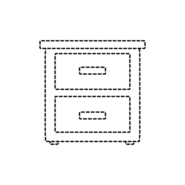 Isolerade möbeldesign — Stock vektor