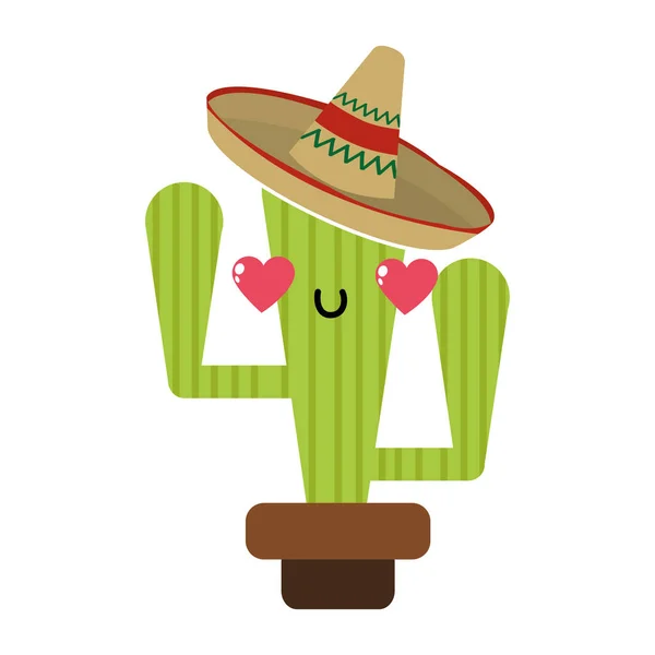 Conception isolée de cactus — Image vectorielle