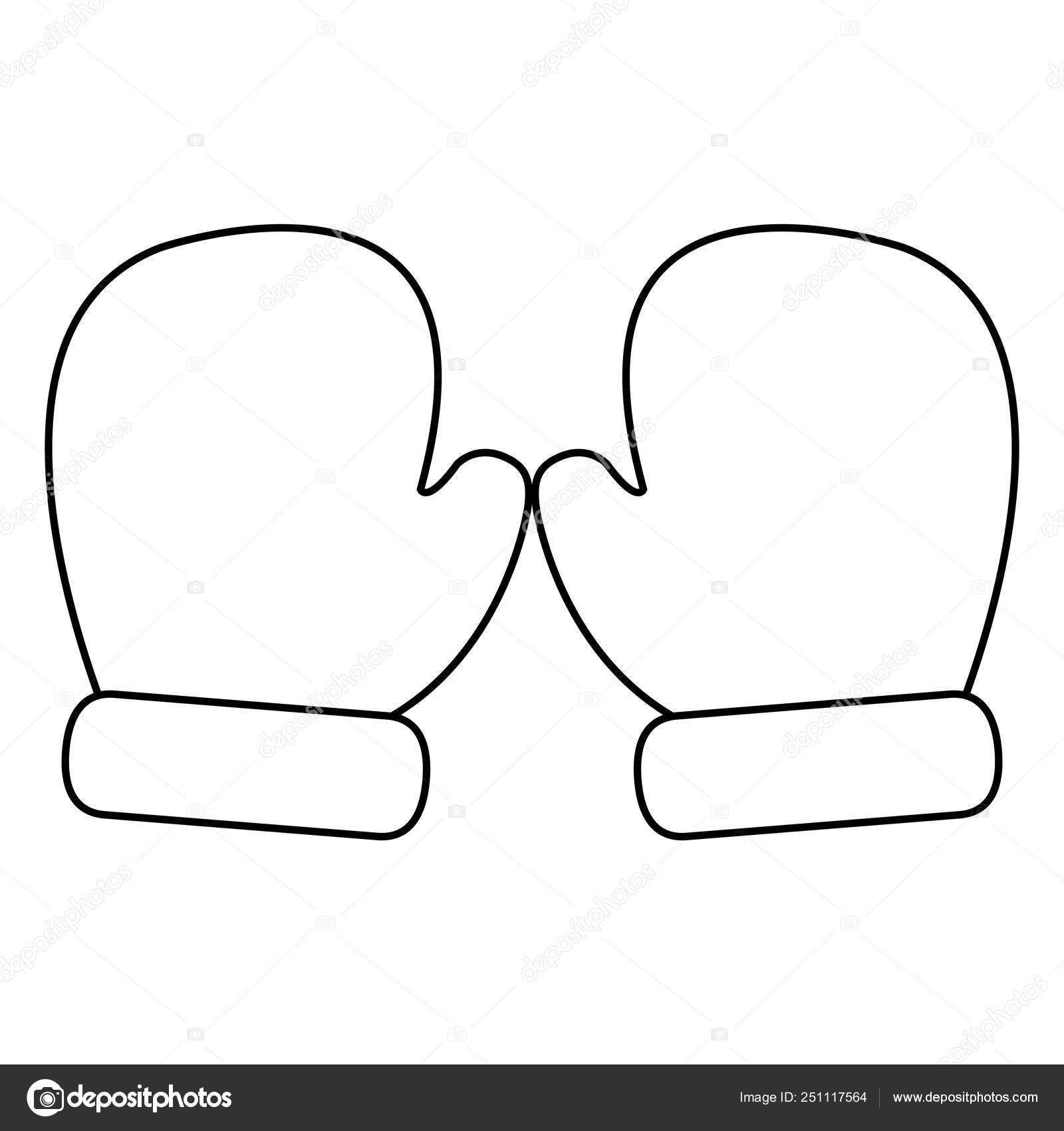 Winter gloves design Stock Vector by ©stockgiu 251117564