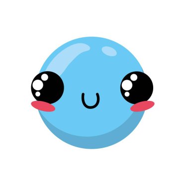 İzole mavi ifade tasarım