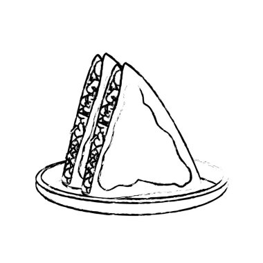 İzole quesadilla tasarım