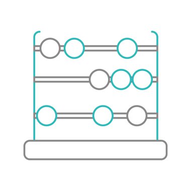 İzole abacus tasarım