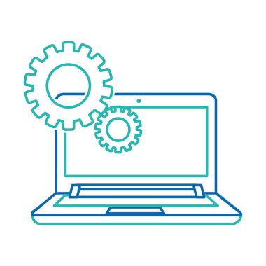 İzole laptop tasarım