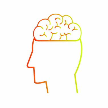 İzole beyin ve baş tasarım