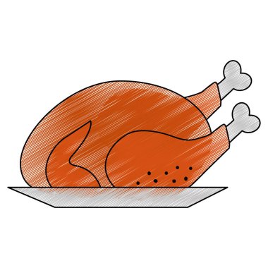 İzole tavuk tasarım