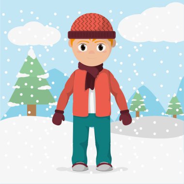 kış giysileri ve soğuk hava çocuk