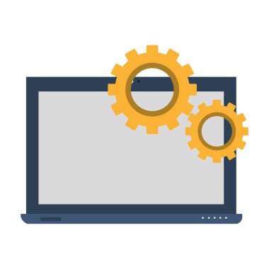 İzole laptop tasarım