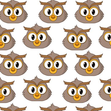 baykuş baş sevimli hayvan karakter arka plan