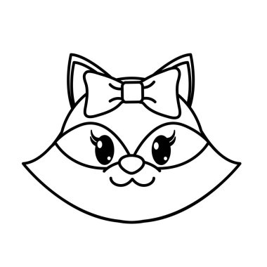 satır kadın Rakun baş sevimli hayvan