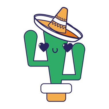 İzole kaktüs tasarım