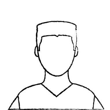 Grunge avatar erkek gömlek ve varsayılan yüz