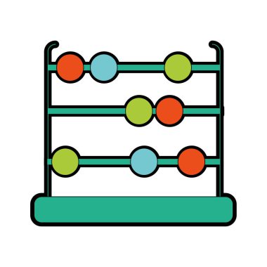 İzole abacus tasarım