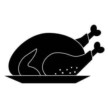 İzole tavuk tasarım