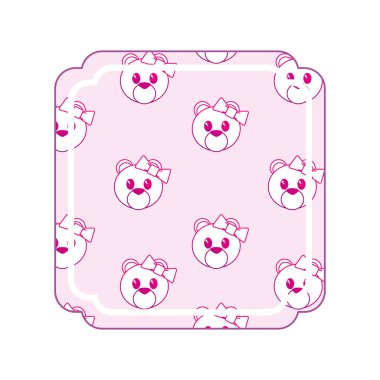 Ayılı çizgi film çerçevesi