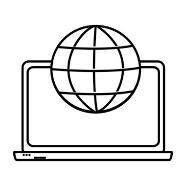 İzole laptop tasarım