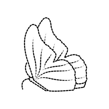 noktalı şekil şirin kelebek doğa hayvan stili