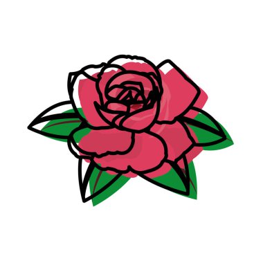 güzel doğa gül yaprakları tasarımı ile renk taşındı