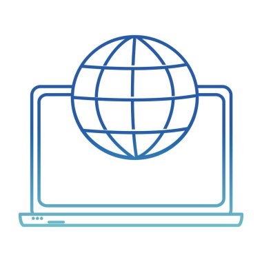 İzole laptop tasarım