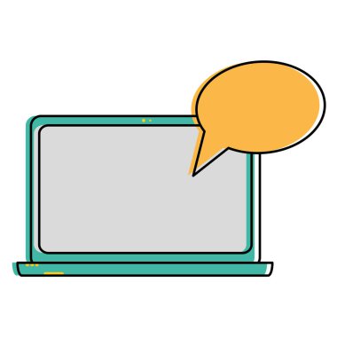 İzole laptop tasarım