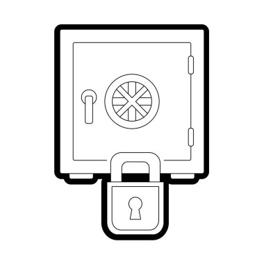 güçlü bir kutu nesne ve asma kilit güvenlik