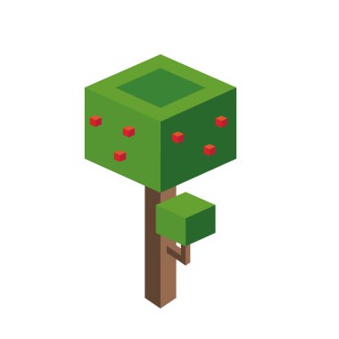 İzole ağacı tasarım