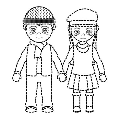 Çift kış kumaş tasarımı ile