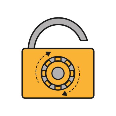 şifre koruması ile asma kilit nesnesini açın