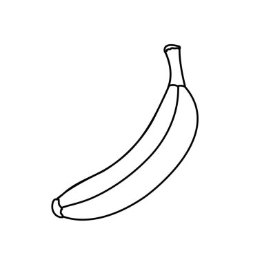 Muz meyve sağlıklı ve organik gıda Tema izole tasarım vektör çizim