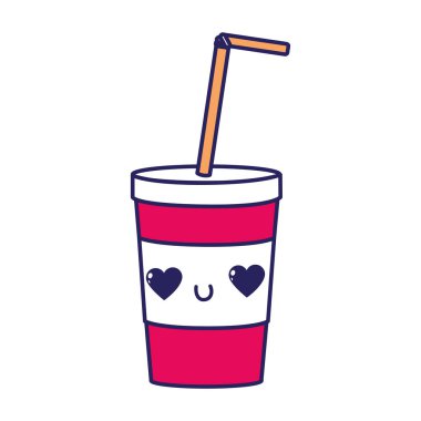 Soda içki içecek ve cola Tema izole tasarım vektör çizim