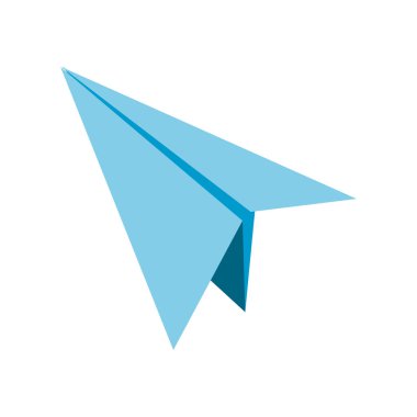 İzole paperplane tasarım