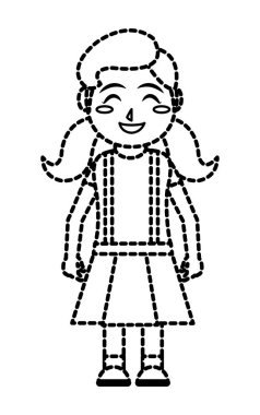 Kız çizgi film tasarım