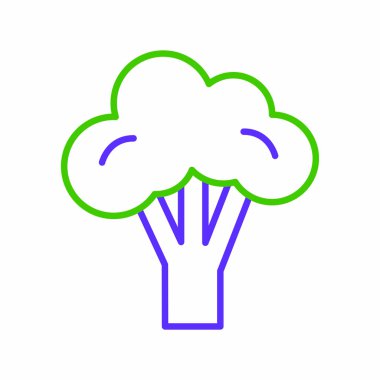 İzole brokoli tasarım