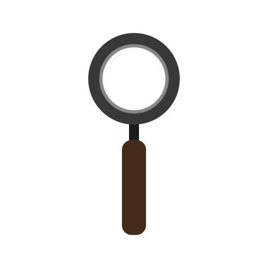 Lupe araç arama ve Büyüteç camı Tema izole tasarım vektör çizim